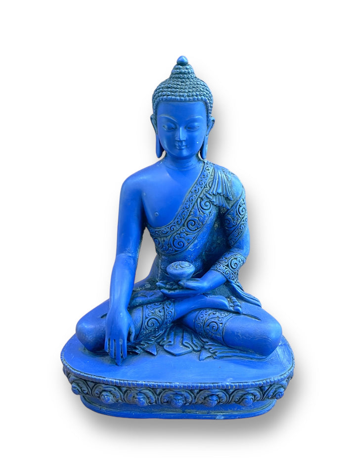 Lapis Blue Shakyamuni Buddha Statue