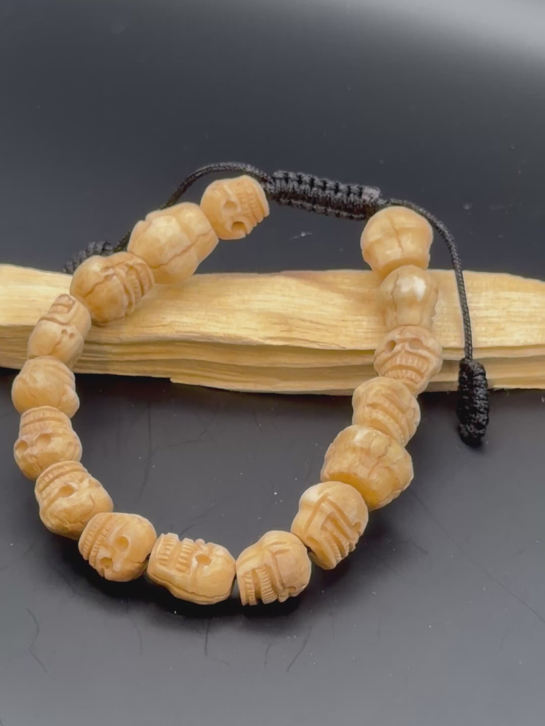 Calming Skull Stone Wrist Mala