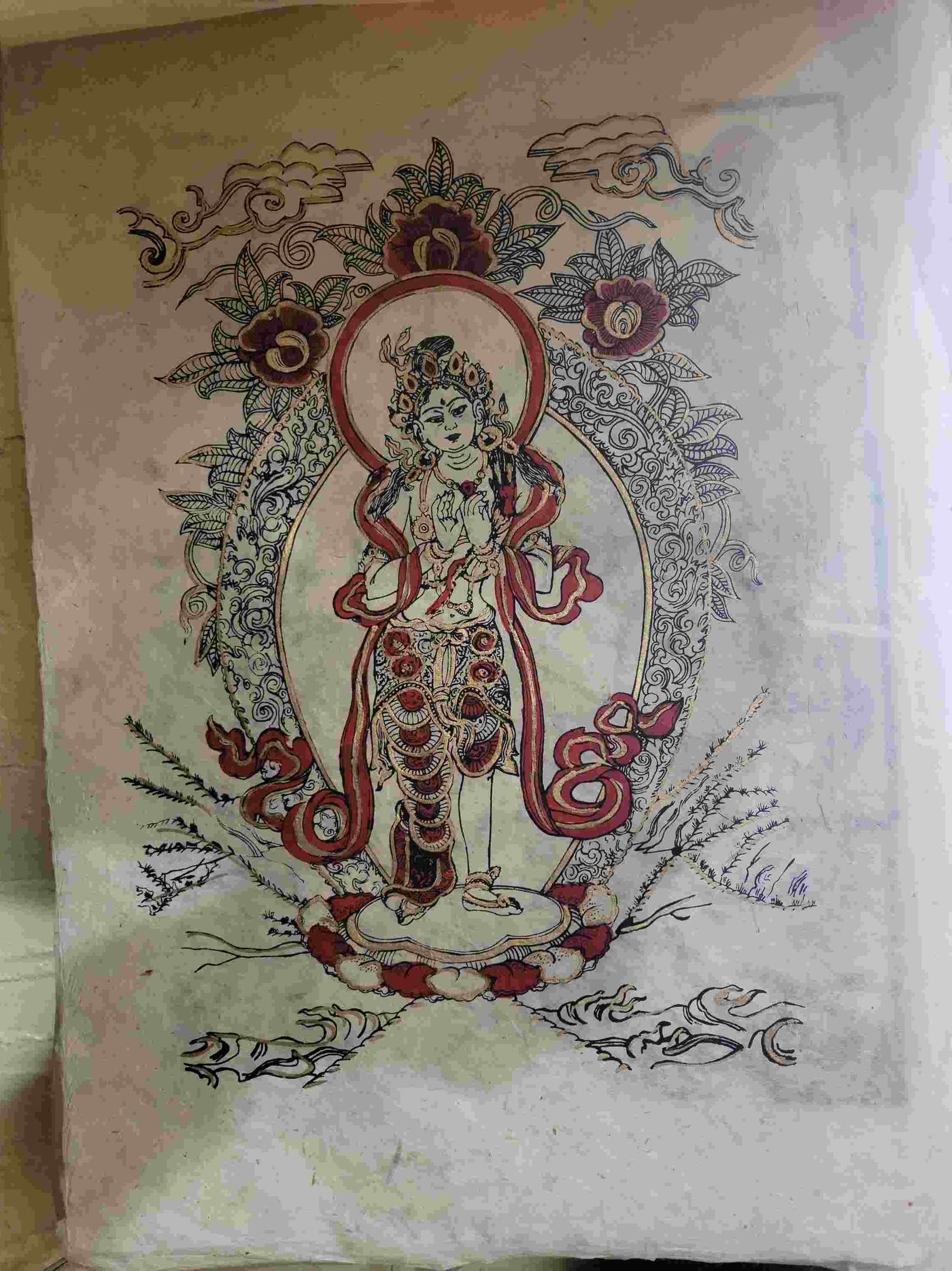 Hand Made Rice Paper Painting
