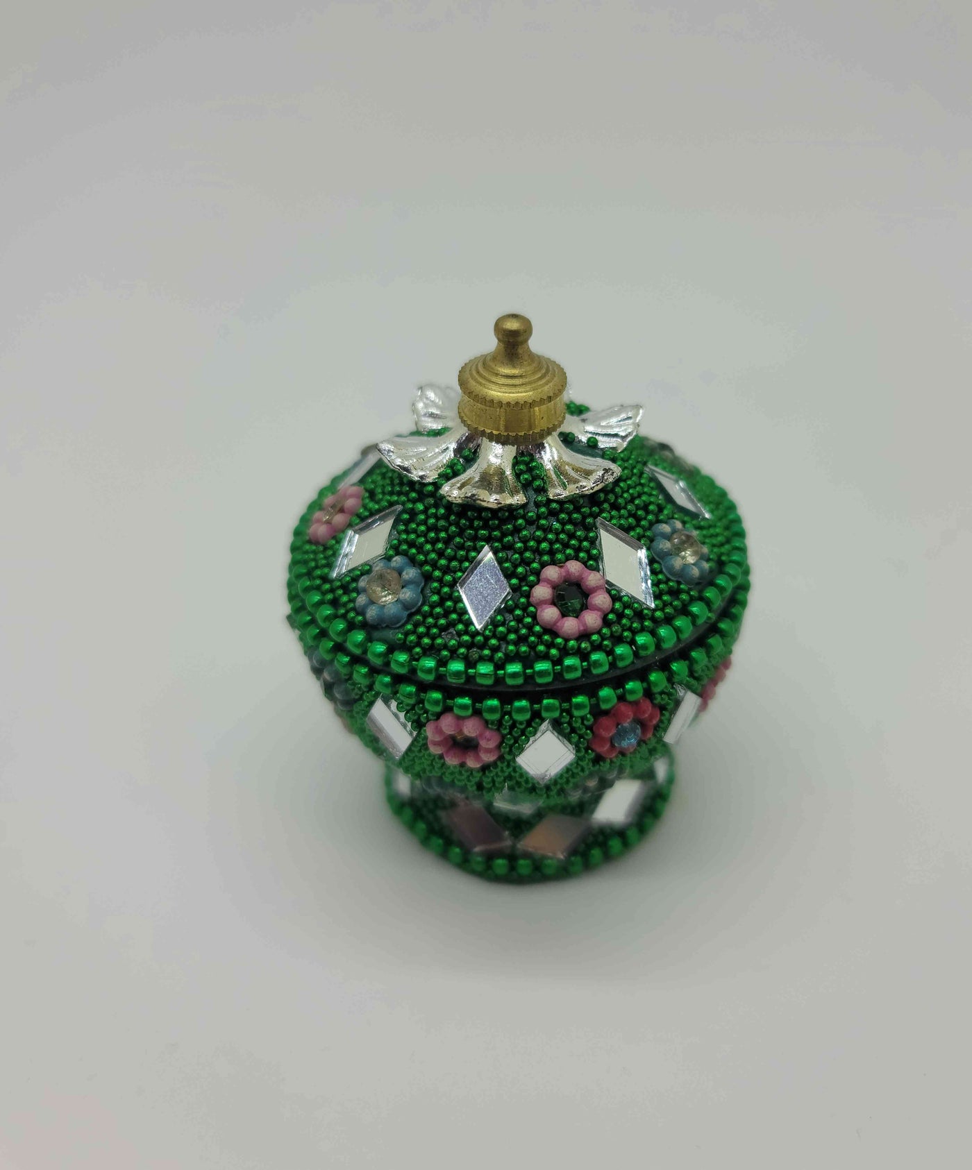 Metal Beaded Jewelry Box