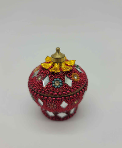 Metal Beaded Jewelry Box
