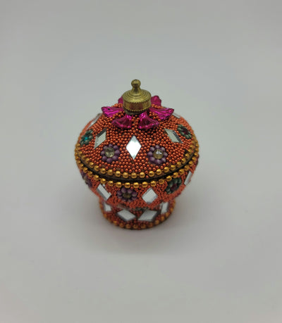 Metal Beaded Jewelry Box