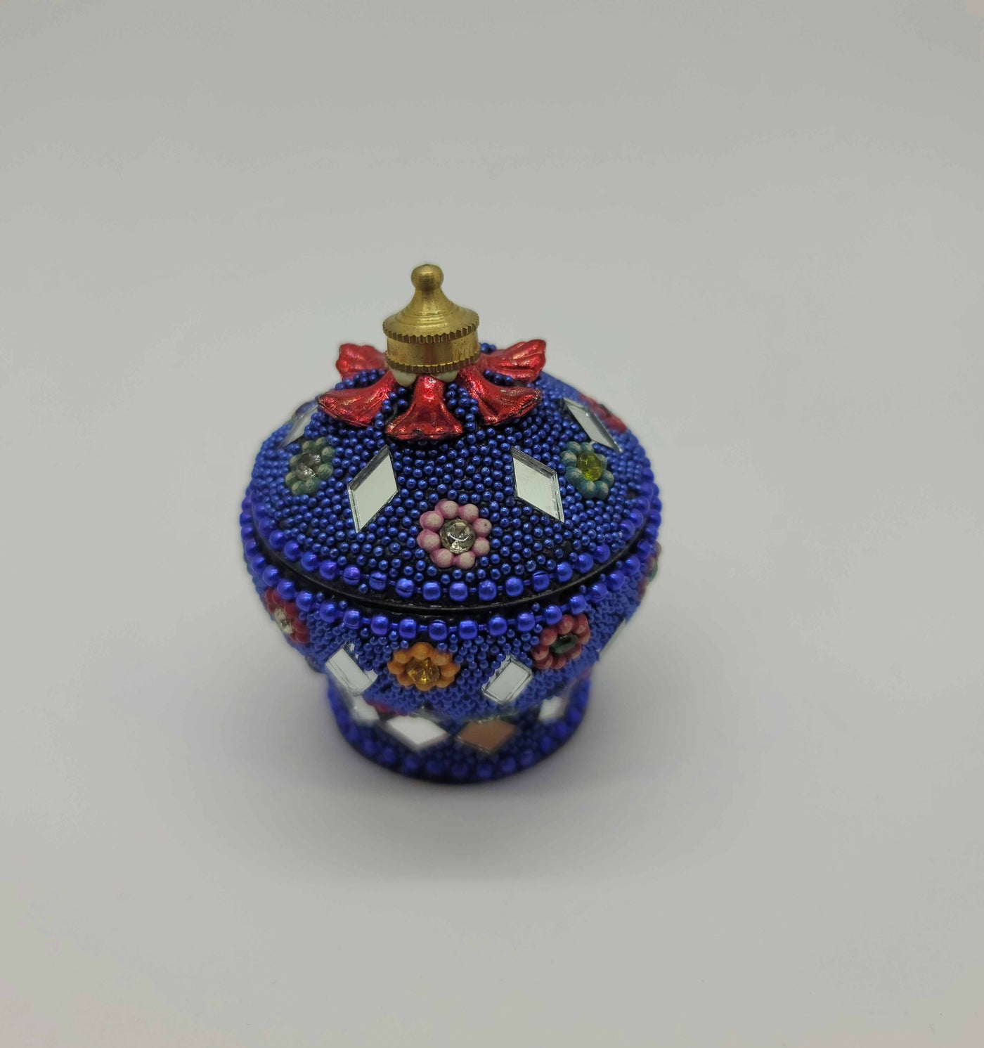 Metal Beaded Jewelry Box