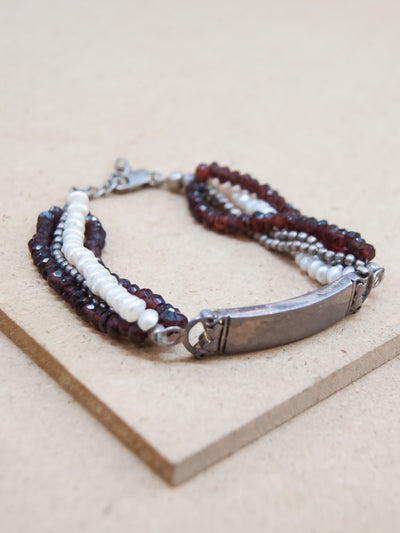Beads Silver Bracelet