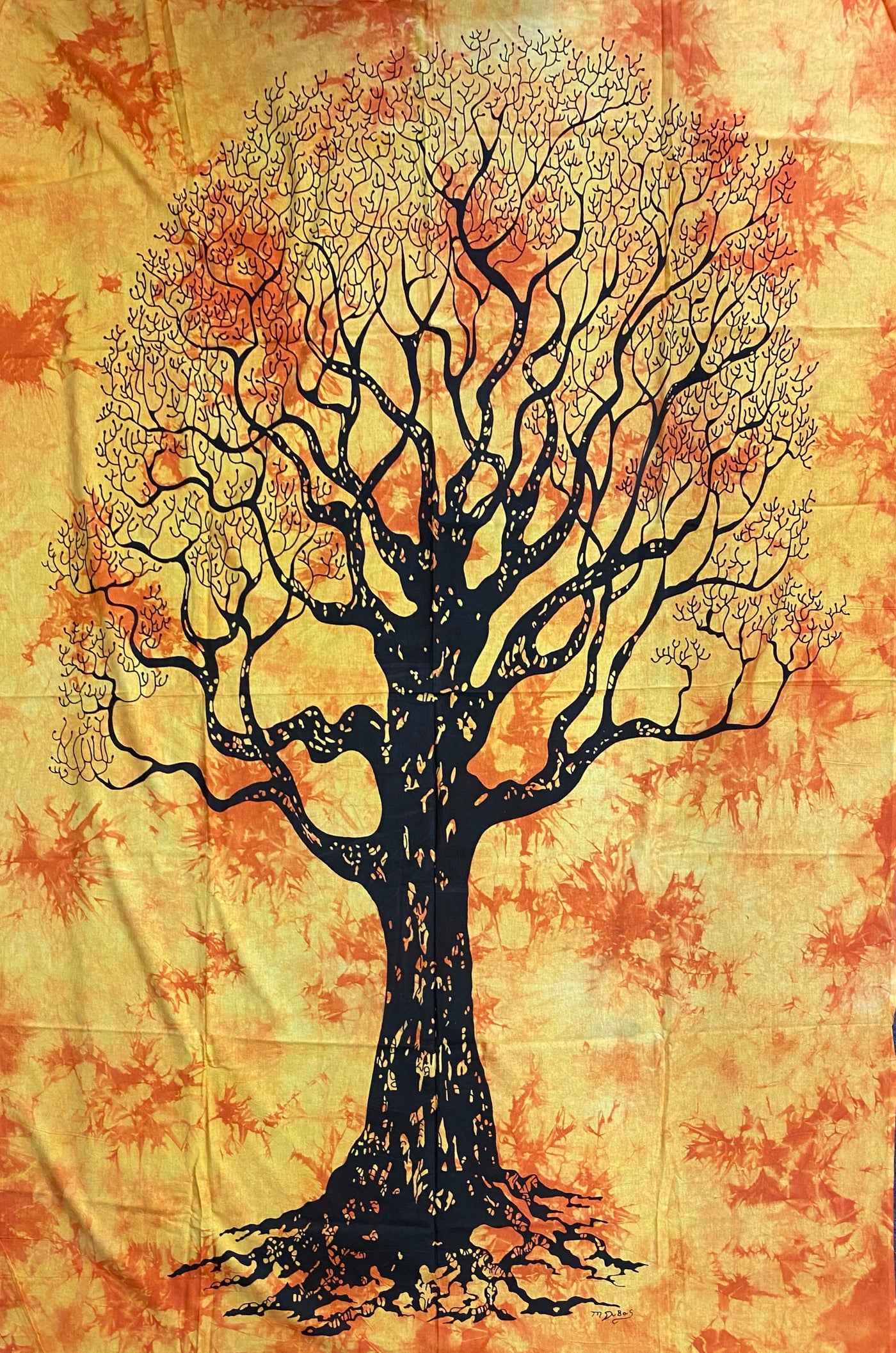 Tree of Life Cotton Tapestry ( Twin / Single )