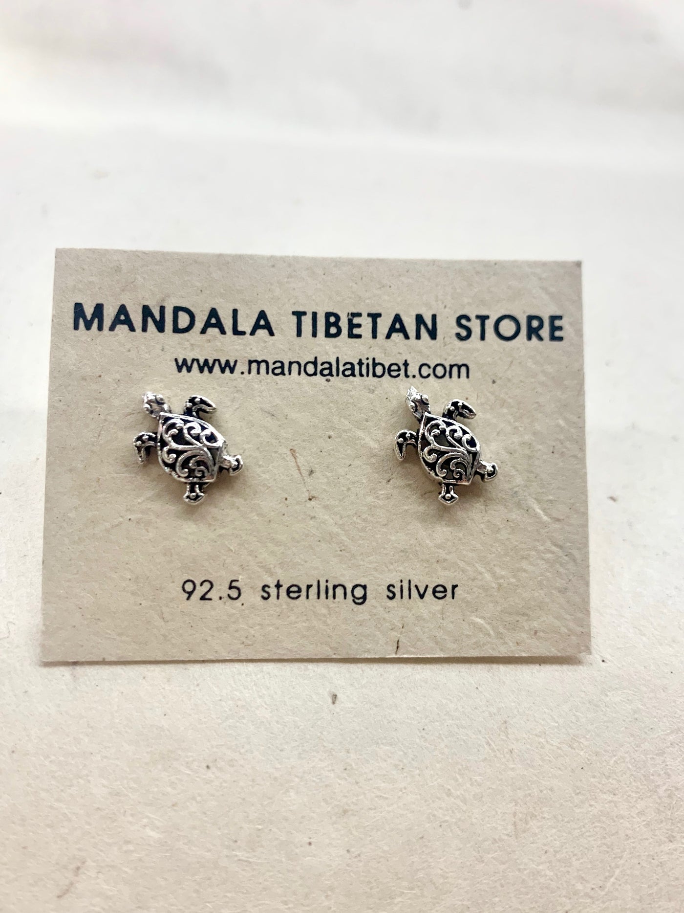 Turtle Sterling Silver Stud