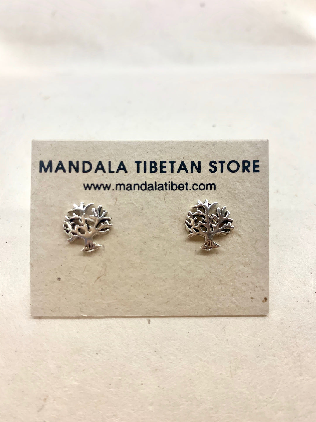 Tree of Life Sterling Silver Stud Big