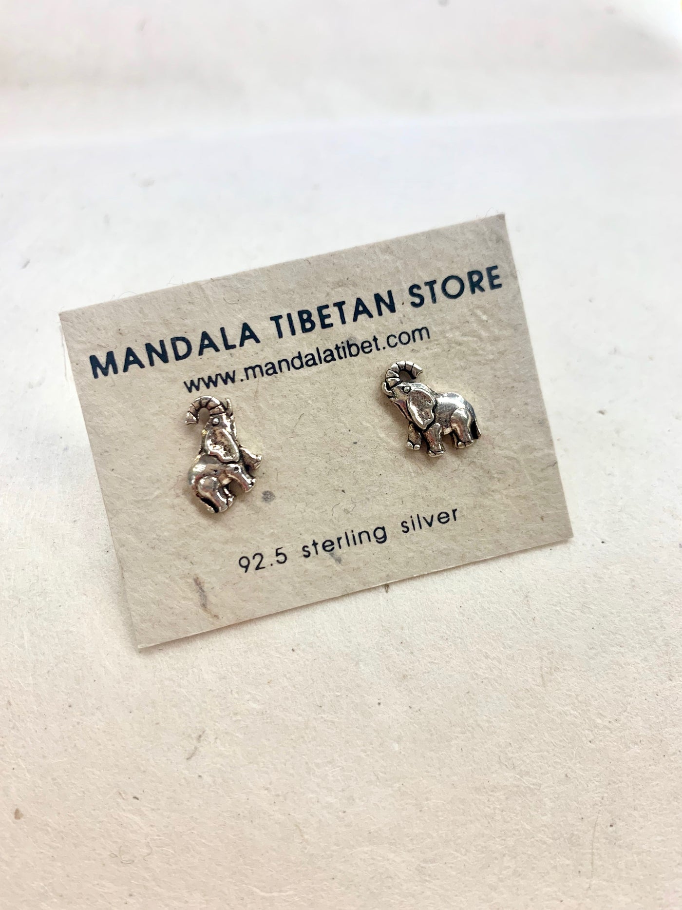Elephant Tree Trunk Raised Sterling Silver