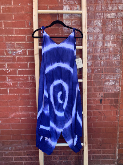 Tie Dye Jumpsuit with Pockets.