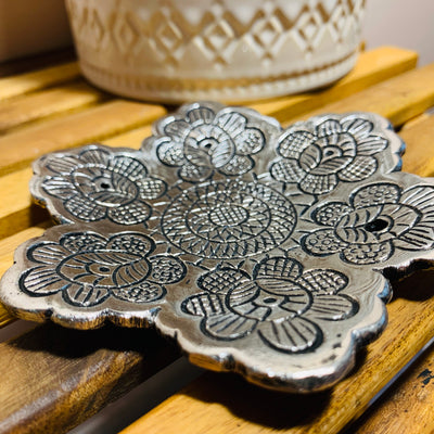 Floral Incense Burner Plate