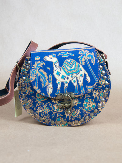 Bag - Tribal Canvas Leather Satchel