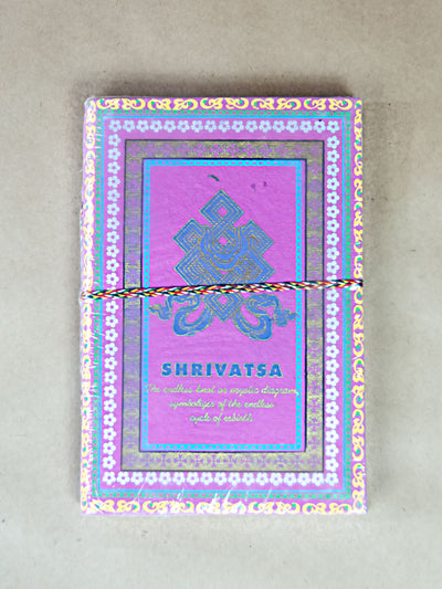 Book - Large 8 Auspicious Symbols Rice Paper Journal