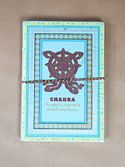 Book - Medium 8 Auspicious Symbols Rice Paper Journal