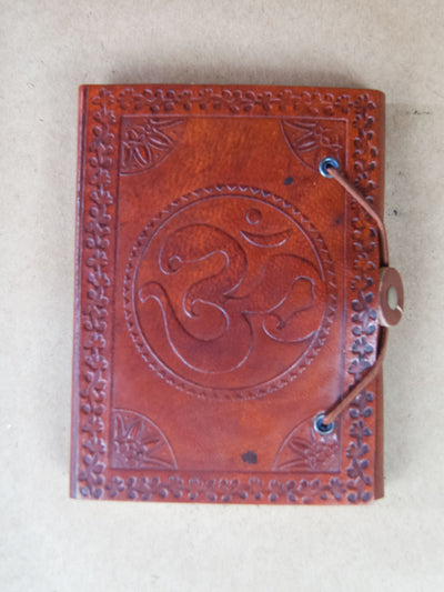 Book - Small Leather Bound Rice Paper Journal