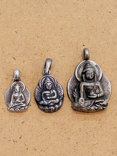 Buddha Sterling Silver Pendant
