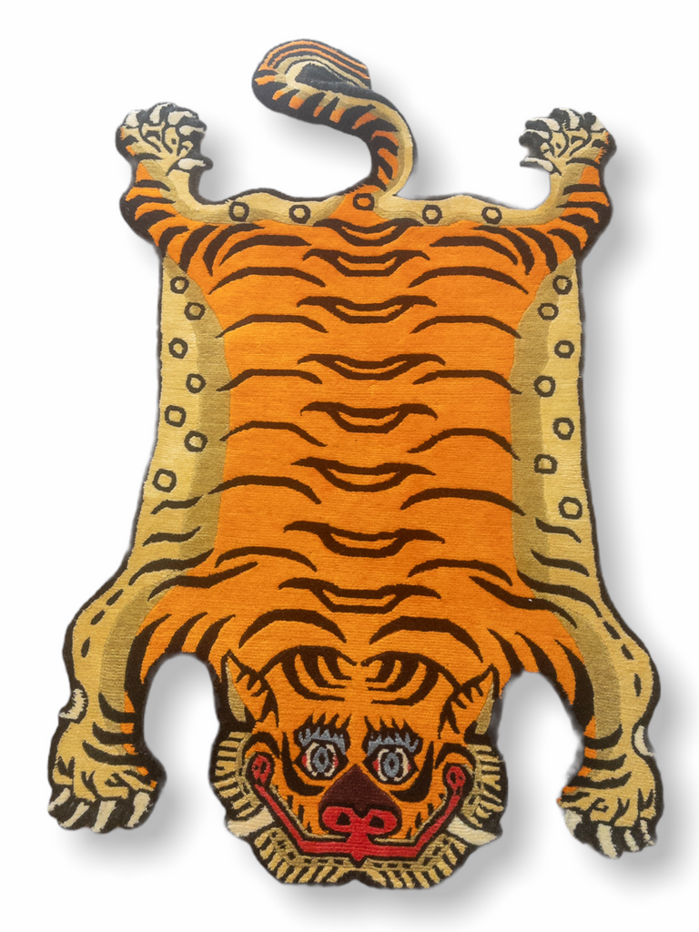 洋書 The Tiger Rugs of Tibet Tibetan Tiger Rug 3'x 6' ( TGR 019 ) – TibetGallery.net