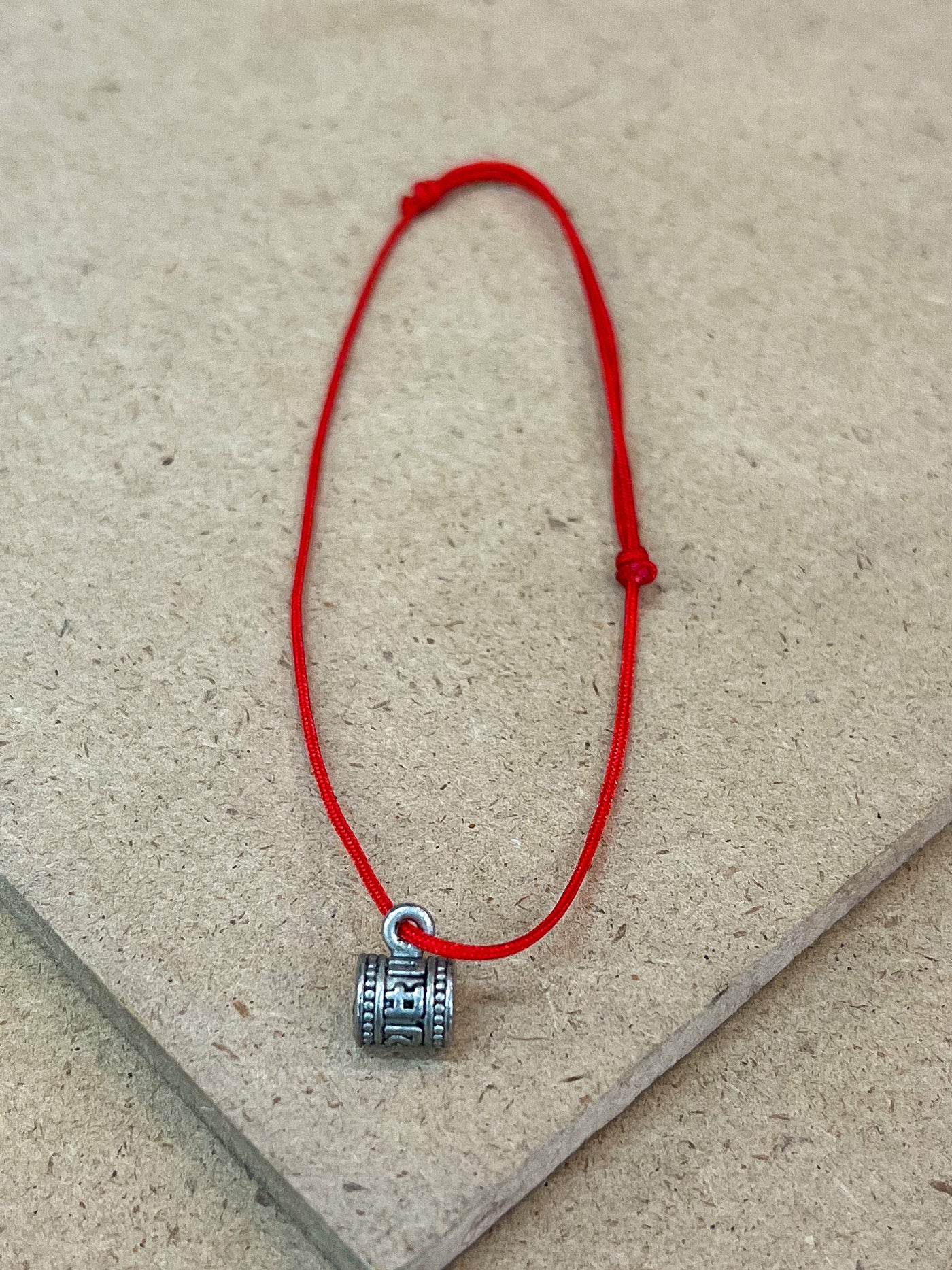 Red String Bracelet with Charms