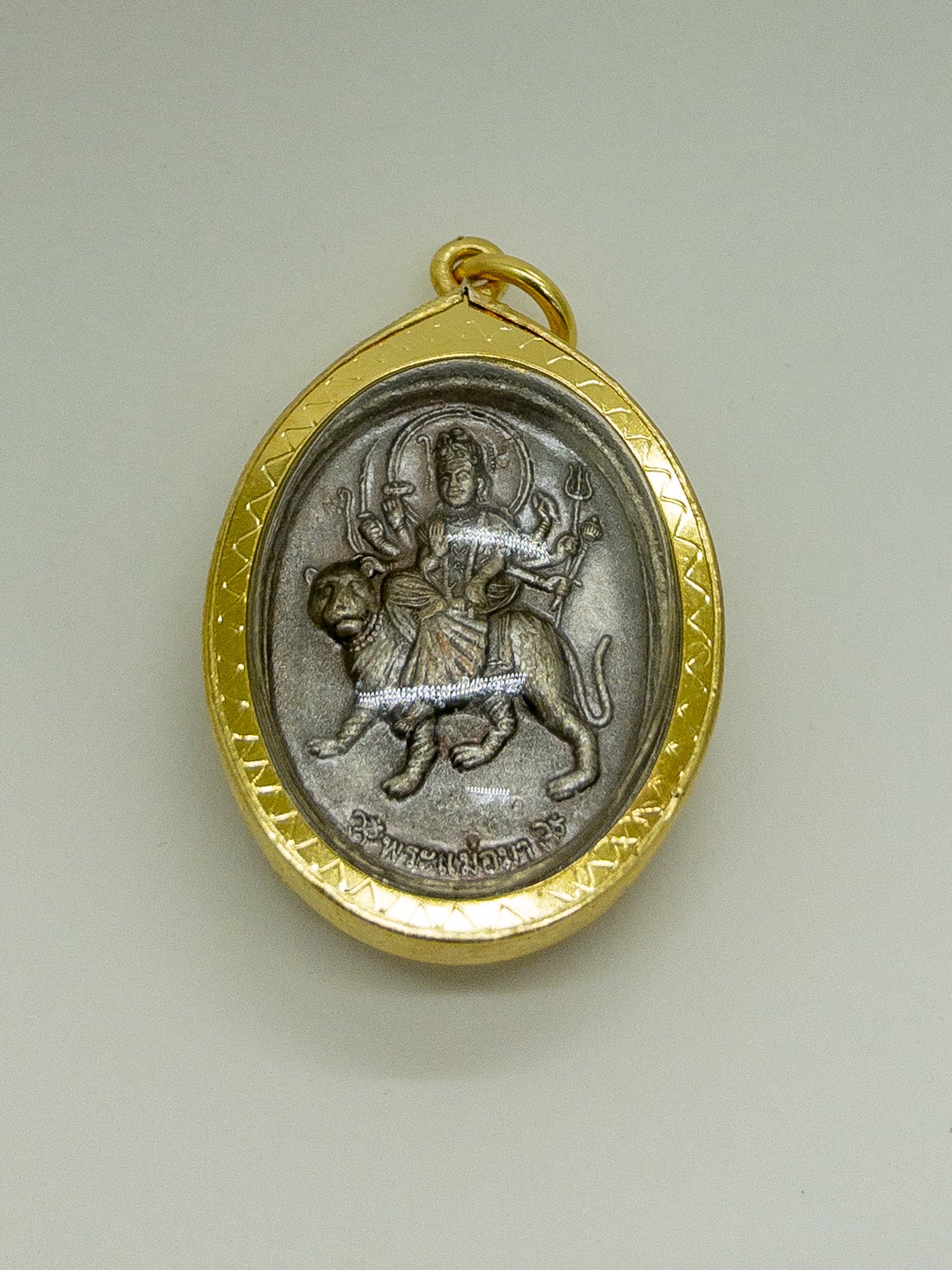 Durga and Ganesh double-sided pendant
