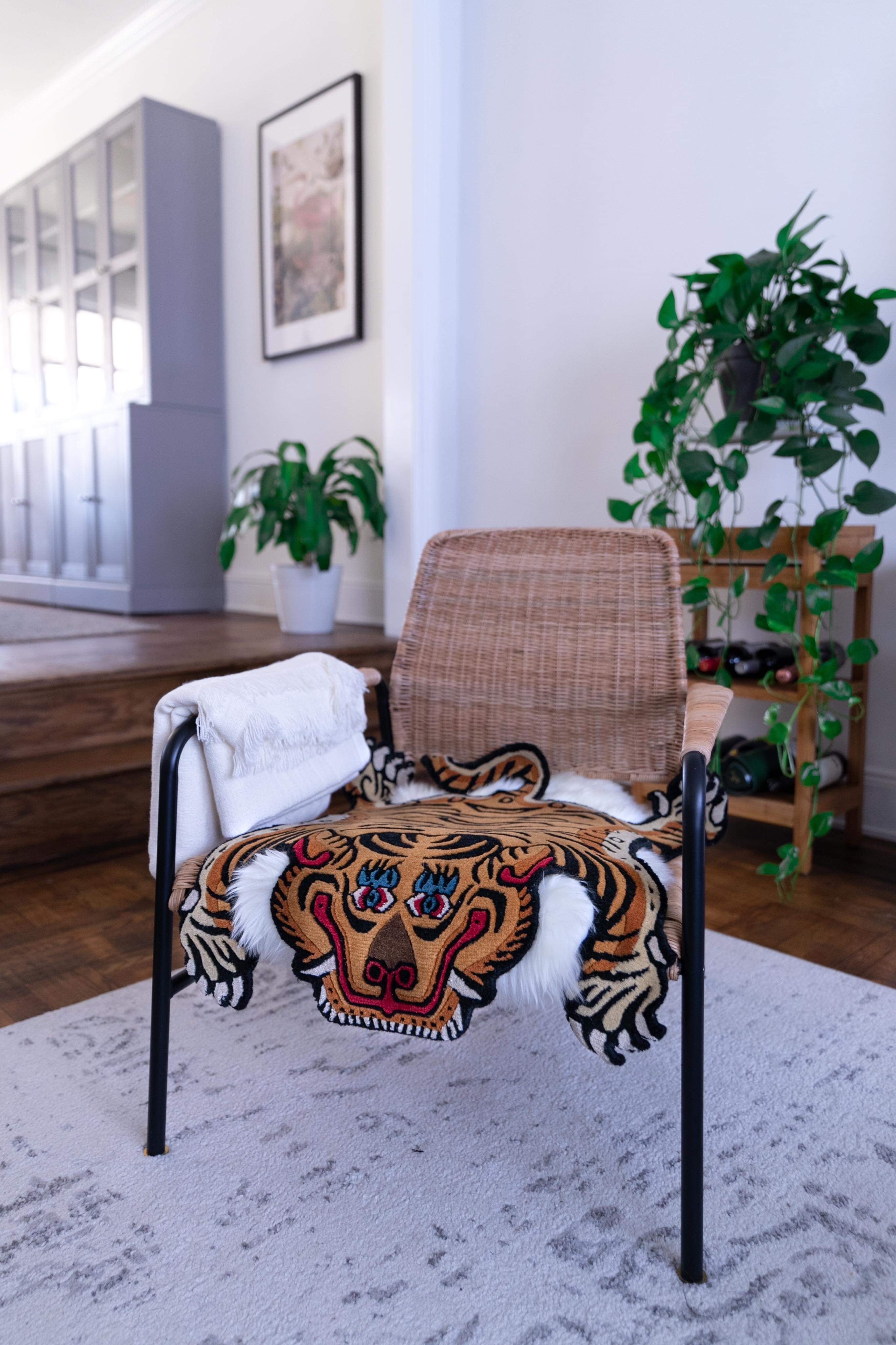 Silk Tibetan tiger rug – Mandala Tibet