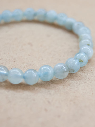 Mala Bracelet - Aquamarine Mala Bracelet