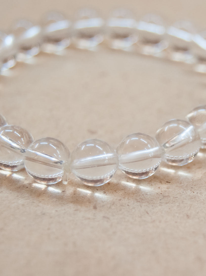 Mala Bracelet - Clear Crystal Quartz Mala Bracelet
