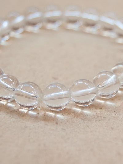 Mala Bracelet - Clear Crystal Quartz Mala Bracelet
