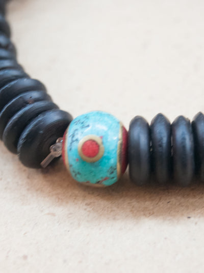 Mala Bracelet - Wood Mala Bracelet With Bead