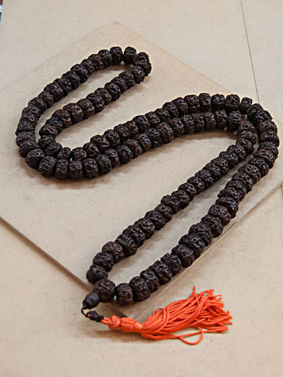 Malabead - Dark Smooth Rudraksha Mala Bead