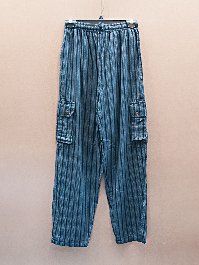 Pants - Striped Cargo Pants