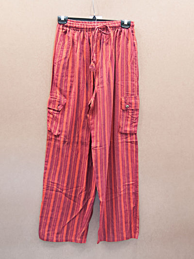 Pants - Striped Cargo Pants