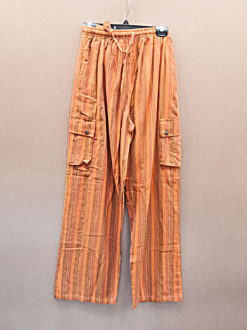 Pants - Striped Cargo Pants