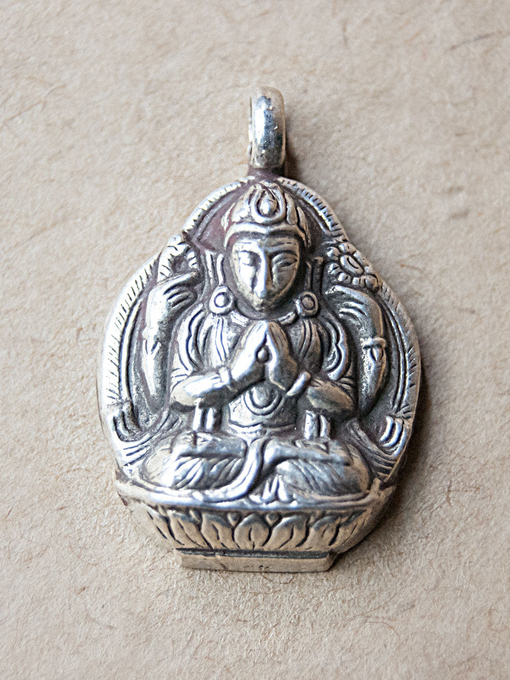 Pendant - Avalokiteshvara Silver Pendant