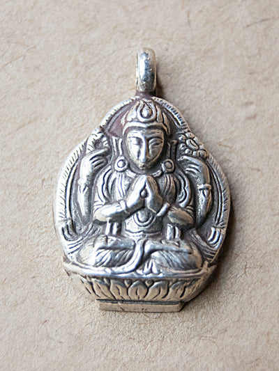 Pendant - Avalokiteshvara Silver Pendant