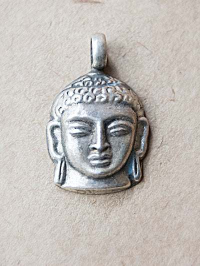 Pendant - Buddha Head Silver Pendant
