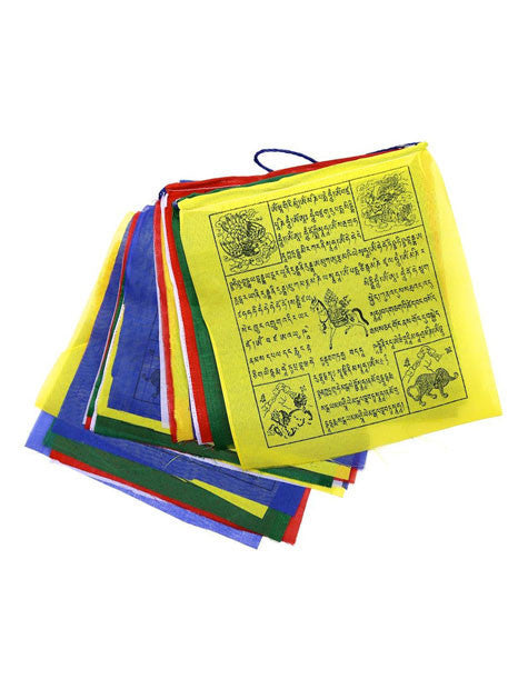 Polyester Windhorse Tibetan Prayer Flags – Mandala Tibet