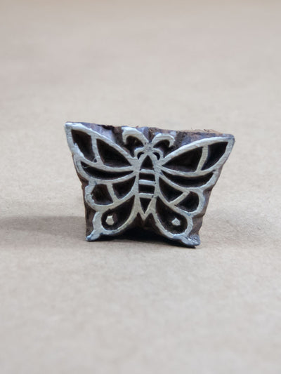 Stamp - Medium Wooden Butterfly Block Print Stamp