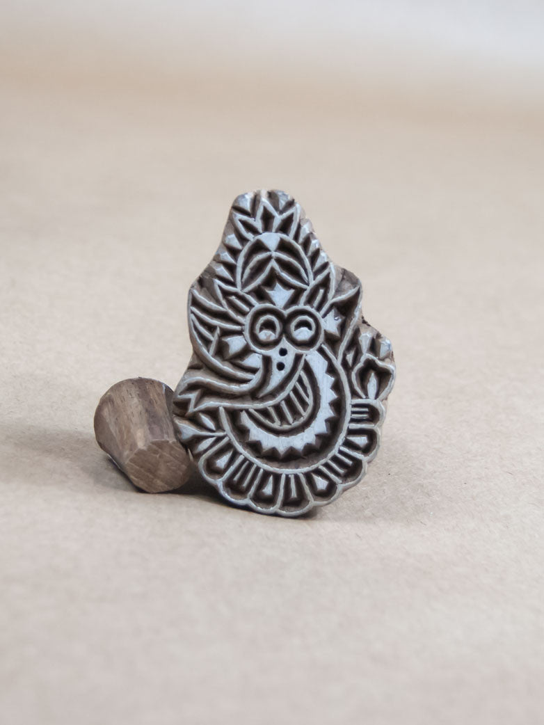 Stamp - Wooden Ganesha Block Print Stamp