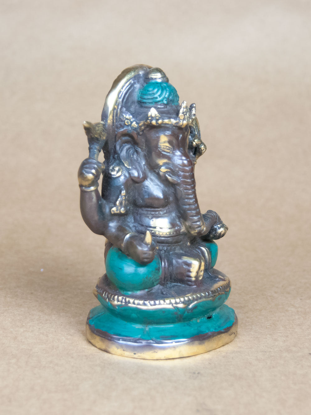 Statues - Antique Finished Brass Ganesha Statue