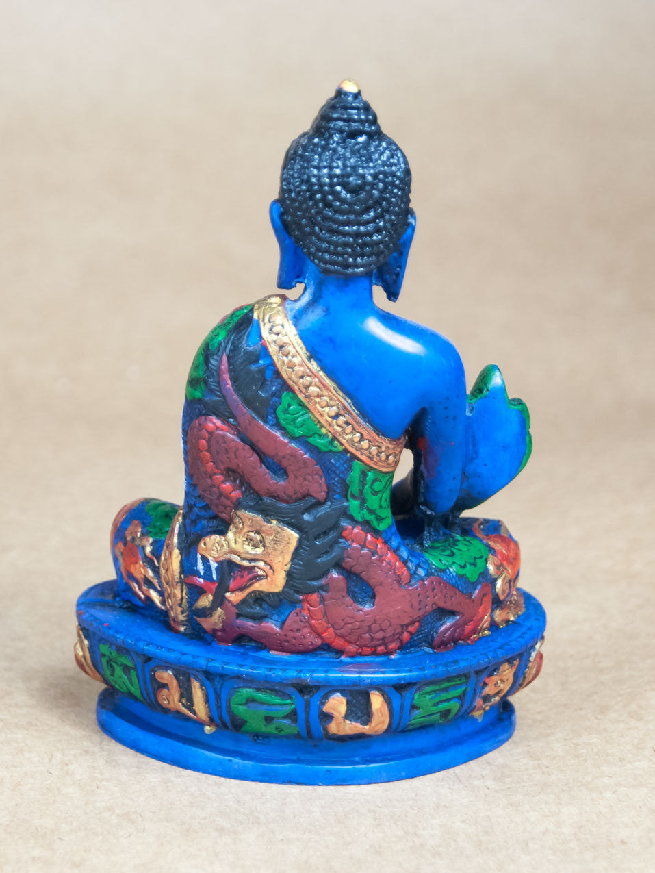 Statues - Painted Ceramic Medicine Buddha Statue