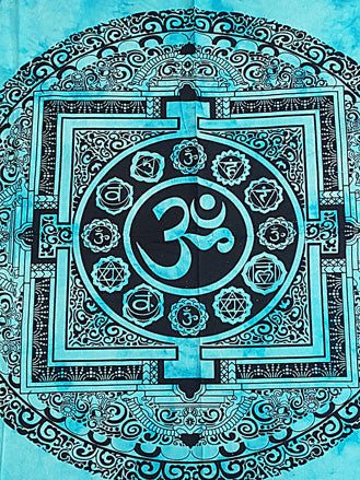Tapestry - Om Mandala Twin Tapestry