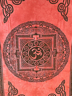 Tapestry - Om Mandala Twin Tapestry