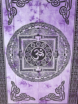 Tapestry - Om Mandala Twin Tapestry