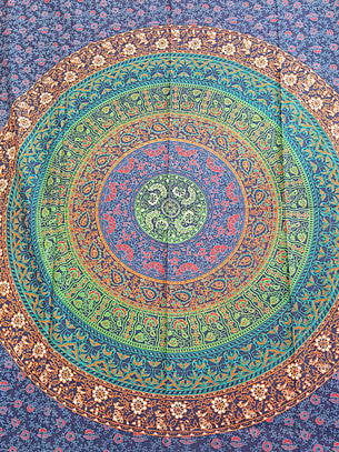Tapestry - Twin Size Flower Mandala
