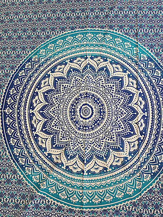 Tapestry - Twin Size Lotus Mandala